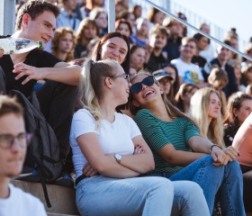 Společná imatrikulace prvních ročníků všech fakult a slavnostní zahájení akademického roku 2024/2025 na OUpeneru 25. září 2024 v City Campusu Ostravské univerzity na Černé louce.Autor: Vašek Čajka