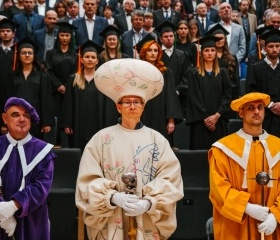 Slavnostní zasedání Vědecké rady Ostravské univerzity 17. října 2024 v Koncertním sále Fakulty umění OU, City Campus OU na Černé louce. Autor: Jana Greplová