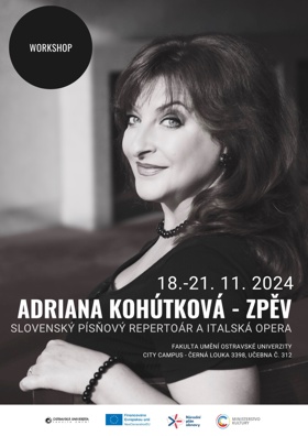 Workshop Adriany Kohútkové a Koncert studentů Katedry sólového zpěvu